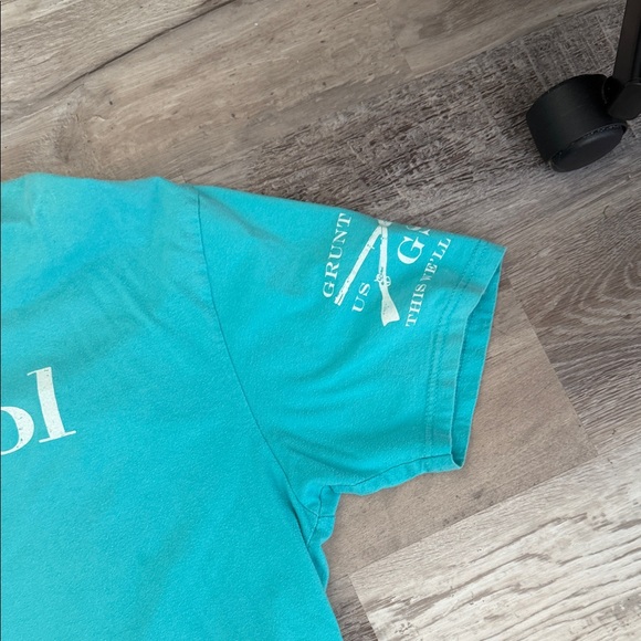 Grunt Style Alcohol Sanitizes Graphic Tee - Teal Men's T-Shirt - Picture 2 of 3